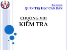 Bài giảng Quản trị học căn bản: Chương 8 - ThS. Phan Thị Thanh Hiền