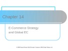 Lecture Electronic commerce - Chapter 14: E-Commerce Strategy and Global EC