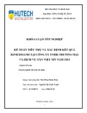 Khóa luận tốt nghiệp: Kế toán doanh thu, chi phí và xác định kết quả kinh doanh tại Công Ty TNHH TM & DV Tân Việt Mỹ năm 2015