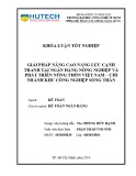 Khóa luận tốt nghiệp: Một số giải pháp nhằm nâng cao năng lực cạnh tranh của Ngân hàng Nông nghiệp và Phát triển Nông thôn Việt Nam - Chi nhánh KCN Sóng Thần