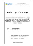 Khóa luận tốt nghiệp: Quy trình tổ chức theo dõi việc thực hiện các hợp đồng nhập khẩu của xí nghiệp dịch vụ cảng và cung ứng vật tư thiết bị - Liên doanh dầu khí Việt Nga Vietsopetro