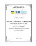 Luận văn Thạc sĩ Quản trị dịch vụ du lịch và lữ hành: Giải pháp phát triển du lịch sinh thái cộng đồng tại tỉnh Cà Mau