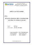 Khóa luận tốt nghiệp: Kế toán vốn bằng tiền và nợ phải thu tại Công ty cổ phần Lam Sơn