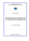 Luận văn Thạc sỹ Kinh tế: Phân tích các yếu tố văn hóa tổ chức tác động đến động lực phụng sự công của cán bộ, công chức tỉnh Tiền Giang