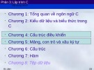 Bài giảng Tin học đại cương (Phần 3: Lập trình C): Chương 5 - Viện Công nghệ Thông tin & Truyền thông