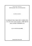 Luận án Tiến sĩ Lâm nghiệp: Xác định kỹ thuật gieo ươm và trồng rừng cây Gáo vàng (Nauclea orientalis l.) trên một số dạng lập địa ở tỉnh Đồng Nai