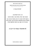 Luận văn Thạc sĩ Kinh tế: Giải pháp nâng cao chất lượng cuộc sống công việc nhằm gia tăng sự thỏa mãn của nhân viên trong công việc tại Ngân Hàng TMCP Công Thương Việt Nam tại khu vực TPHCM