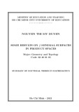 Summary of doctoral thesis in mathematics: Some results on f- minimal surfaces in product spaces