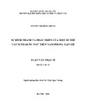 Luận văn Thạc sĩ Văn học: Sự hình thành và phát triển của một số thể văn xuôi quốc ngữ trên Nam phong tạp chí