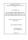 Luận văn Thạc sĩ Văn học: Quan niệm nghệ thuật của Nguyễn Minh Châu qua Di cảo