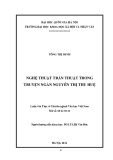 Luận văn Thạc sĩ Văn học: Nghệ thuật trần thuật trong truyện ngắn Nguyễn Thị Thu Huệ