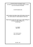 Master minor programme thesis English teaching methodology: Vietnamese English code switching in blogs by young beauty bloggers in Vietnam