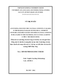 Master minor programme thesis English linguistics: An investigation into the cultural contents available in the reading passages of English 12, students’ attitudes and expectations towards cultural contents to be loaded to this textbook and cultural learning at Phuc Tho High school