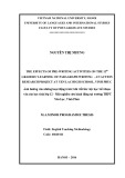 Master minor programme thesis English linguistics: The effects of pre writing activities on the 12th graders’ learning of paragraph writing - An action research project at Yen Lac high school, Vinh Phuc