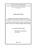 Master minor programme thesis English linguistics: Attitudes of Vietnamese teachers of english in universities towards world Englishes in the classroom