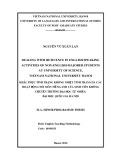 Master minor programme thesis English linguistics: Dealing with reticence in English speaking activities of non English majored students at university of Science, Vietnam national university Hanoi