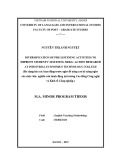 Master minor programme thesis English teaching methodology: Diversification of pre-listening activities to improve students’ listening skill - Action research at industrial economics technology college