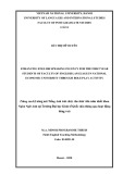 Master thesis English teaching methodology: Enhancing English speaking fluency for the first year students of faculty of english language in national economic university through role play activity