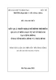 Tóm tắt luận án Tiến sĩ Y tế công cộng: Kết quả triển khai mô hình thí điểm quản lý rối loạn tự kỷ ở trẻ em tại cộng đồng ở hai tỉnh Hòa Bình và Thái Bình