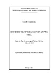 Luận văn Thạc sĩ Văn học: Đặc điểm trường ca Nguyễn Quang Thiều