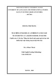 Master thesis English teaching methodology: Teaching English as a foreign language to students at a blind school in Hanoi