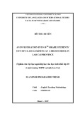 Master minor programme thesis English teaching methodology: An investigation into 10th grade students’ out of class learning at a high school in Lao Cai province