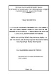 Master minor programme thesis English linguistics: An investigation into speaking in class anxiety of English majored students - The case of the second year students at the school of foreign languages, Thai Nguyen university