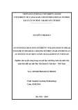 Master minor programme thesis English teaching methodology: An investigation into students’ willingness to speak English in speaking lessons of first year students at an institute of education management in Vietnam