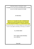 Master thesis English teaching methodology: Improving 10th graders’ reading comprehension through cognitive reading strategy training - An action research project at a high school in Hanoi