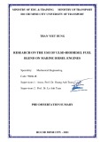 PHD dissertation sumary: Research on the use of ULSD biodiesel fuel blend on marine diesel engines