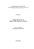 uận văn Thạc sĩ Văn học: Nghệ thuật tự sự trong tiểu thuyết Tô Hoài