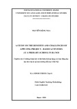 Master thesis English teaching methodology: A study on the benefits and challenges of applying project - Based activities at a primary school in Ha Noi