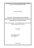 Master thesis English teaching methodology: English – Vietnamese translation of odontology terms in odontology materials used for Vietnamese dentists