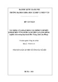 Tóm tắt luận án Tiến sĩ Công tác xã hội: Tác động của hoạt động tài chính vi mô đến sinh kế bền vững dưới cách tiếp cận cộng đồng (nghiên cứu trường hợp huyện Đức Trọng, tỉnh Lâm Đồng)