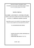 Master thesis English teaching methodology: Teachers’ and students’ attitudes towards using language games to teach vocabulary - A study at a primary school in Hanoi