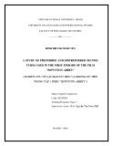 Master minor programme thesis English linguistics: A study of preferred and dispreferred second turns used in the first episode of the film “Downton Abbey”