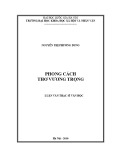 Luận văn Thạc sĩ Văn học: Phong cách thơ Vương Trọng