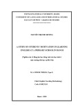 Master thesis English teaching methodology: A study on students’ motivation in learning English at a primary school in Hanoi