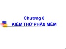 Bài giảng môn Công nghệ phần mềm - Chương 8: Kiểm trử phần mềm