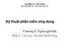 Bài giảng Kỹ thuật phần mềm ứng dụng: Chương 9.2 - Viện Điện tử Viễn thông (ĐH Bách Khoa HN)