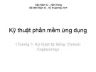 Bài giảng Kỹ thuật phần mềm ứng dụng: Chương 3 - Viện Điện tử Viễn thông (ĐH Bách Khoa HN)