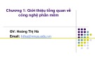Bài giảng Công nghệ phần mềm: Chương 1 - Hoàng Thị Hà