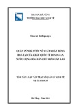 Tóm tắt Luận văn Thạc sĩ Quản lý kinh tế: Quản lý nhà nước về xuất khẩu hàng hóa tại Cửa khẩu Quốc tế Densavan, Nước Cộng hoà Dân chủ Nhân dân Lào