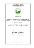 Khóa luận tốt nghiệp đại học: Nghiên cứu đặc điểm tái sinh tự nhiên loài cây Lim xẹt (Peltophorum tonkinensis A.Chev) tại huyện Lâm Bình, tỉnh Tuyên Quang