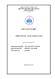 Đồ án tốt nghiệp: Thiết kế máy tách vỏ đậu xanh