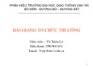 Bài giảng Tổ chức thi công - Võ Xuân Lý