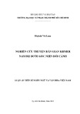 Luận án Tiến sĩ Ngôn ngữ và văn hóa Việt Nam: Nghiên cứu truyện dân gian Khmer Nam bộ dưới góc nhìn bối cảnh