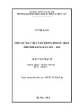 Luận văn Thạc sĩ Văn học: Thơ lục bát Việt Nam trong phong trào thơ mới lãng mạn 1932-1945