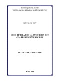 Luận văn Thạc sĩ Văn học: Song Tinh Bất Dạ và bước khởi đầu của truyện Nôm bác học