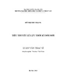 Luận văn Thạc sĩ Văn học Việt Nam: Tiểu thuyết Lê Lựu thời kỳ đổi mới